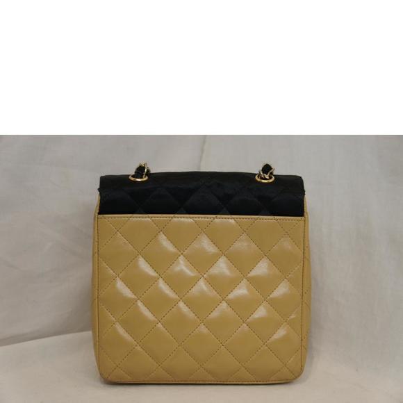 Chanel Black Bag Chain Satin Lambskin - Picture 1 of 16
